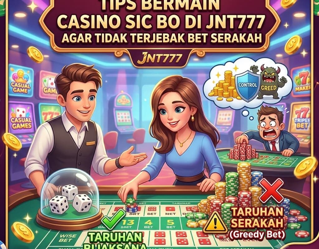 Tips Bermain Casino Sic Bo di JNT777 Agar Tidak Terjebak Bet Serakah